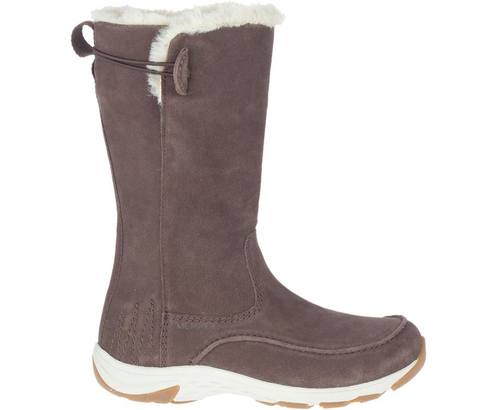 Botas Mujer - Merrell Approach Sage Tall Polar Waterproof - Marrones - ZTIM-61932